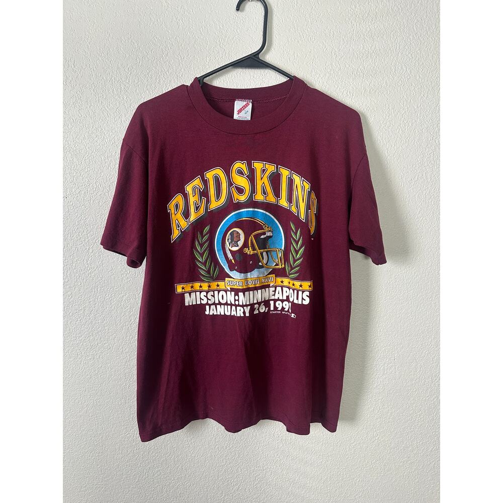 1992 Redskins Super Bowl Tee Mens Large Vintage NFL